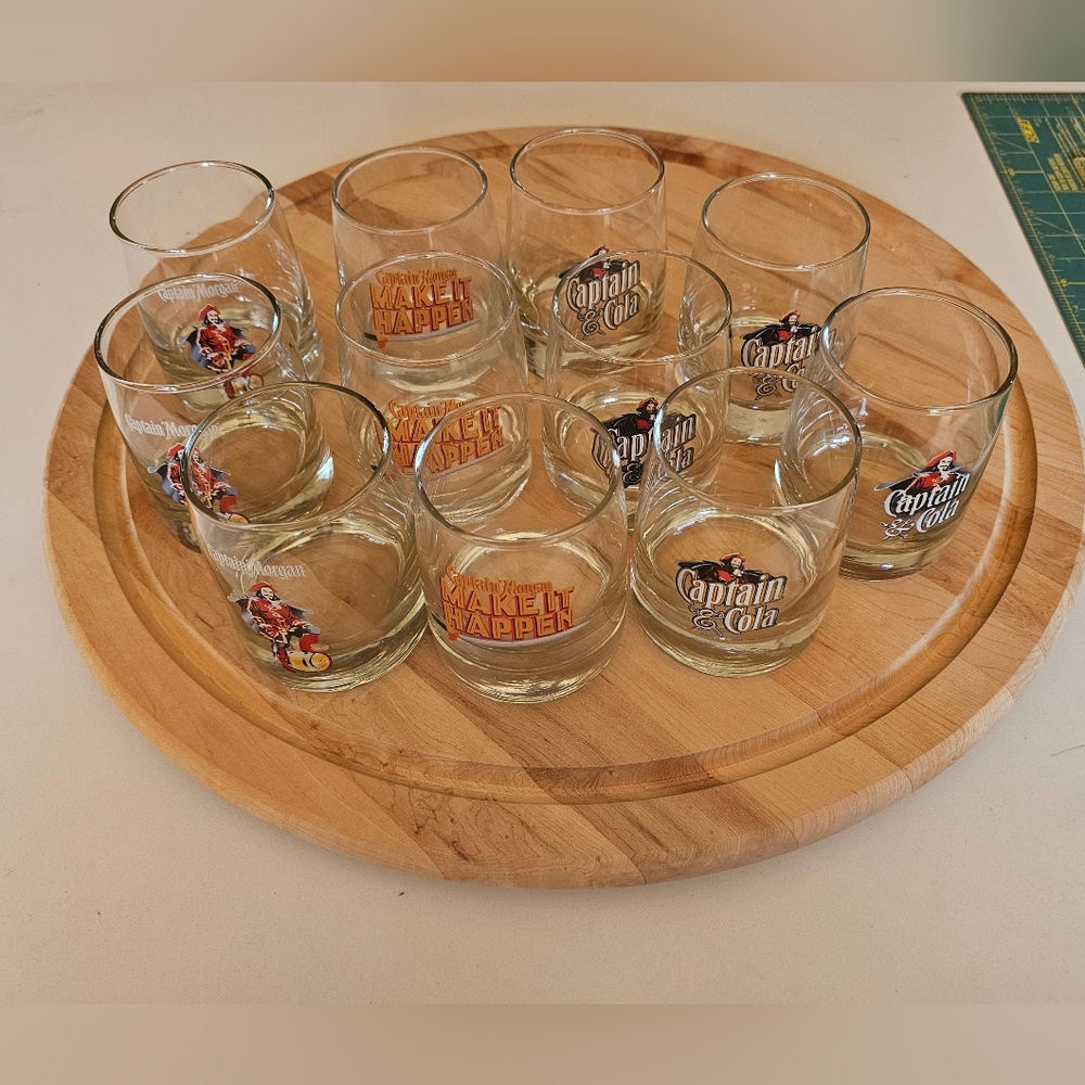 11 captain morgan glasses